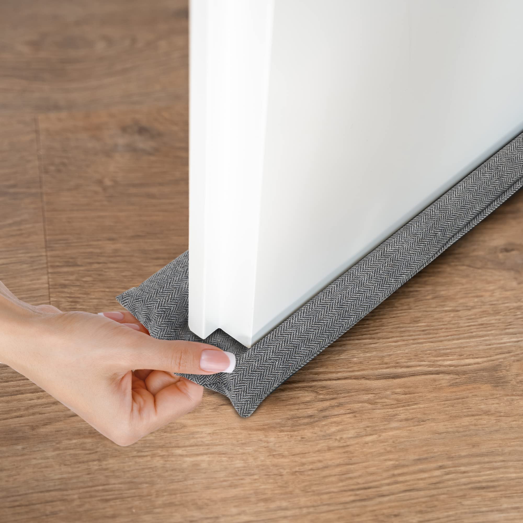 Double Sided Draught Excluder-Home & Living-TANNESS-Black-DREIBACH