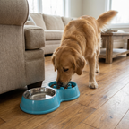 Double Slow Feeder Bowl-Pet Supplies-Fur & Bone-Blue-DREIBACH