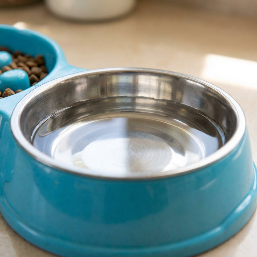 Double Slow Feeder Bowl-Pet Supplies-Fur & Bone-Blue-DREIBACH