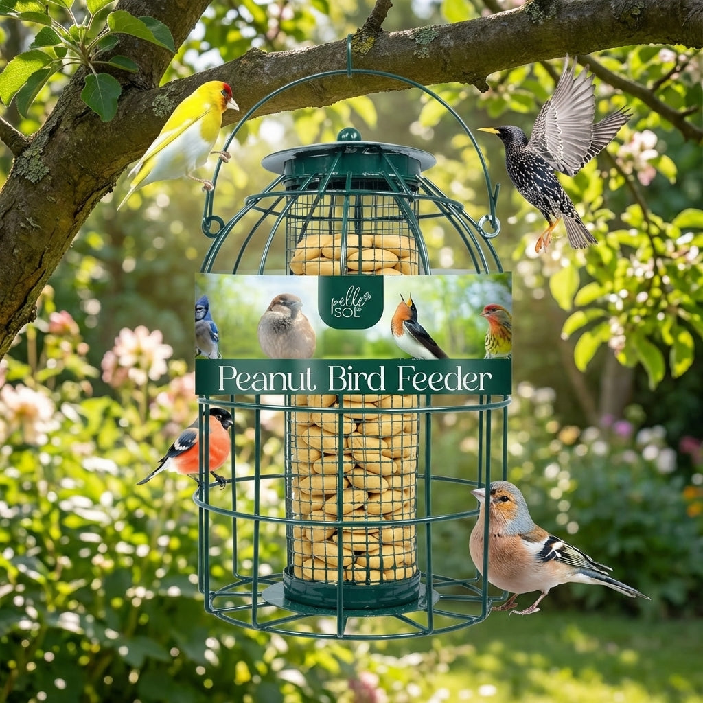 Secure Wild Bird Fat Ball Feeder