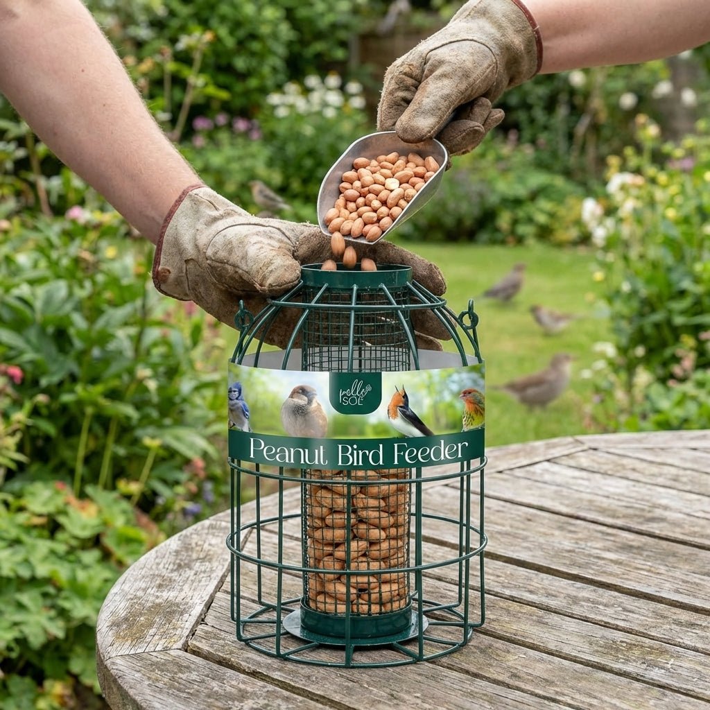 Secure Wild Bird Fat Ball Feeder