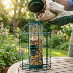 Secure Wild Bird Fat Ball Feeder