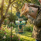 Secure Wild Bird Fat Ball Feeder