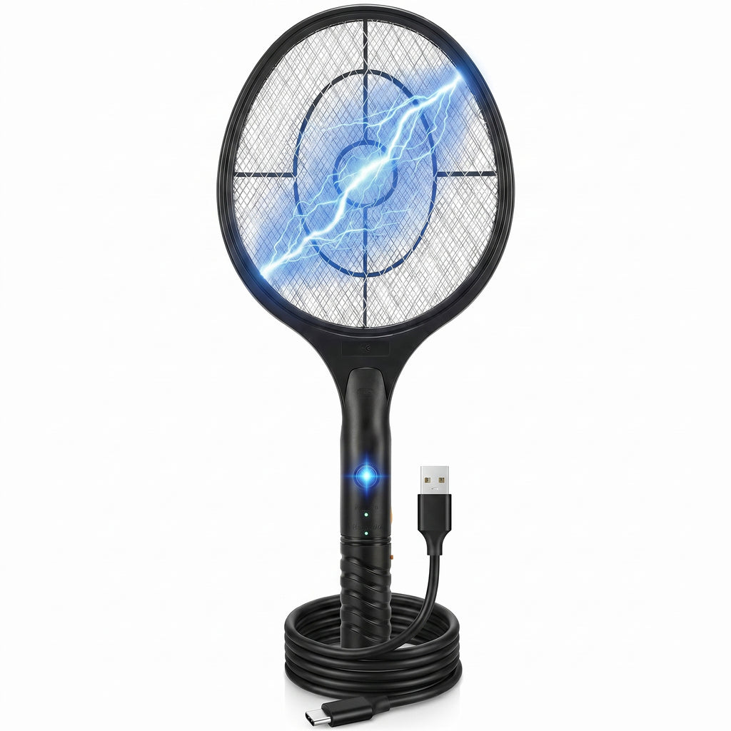 Rechargeable Electric Fly Zapper Racket
