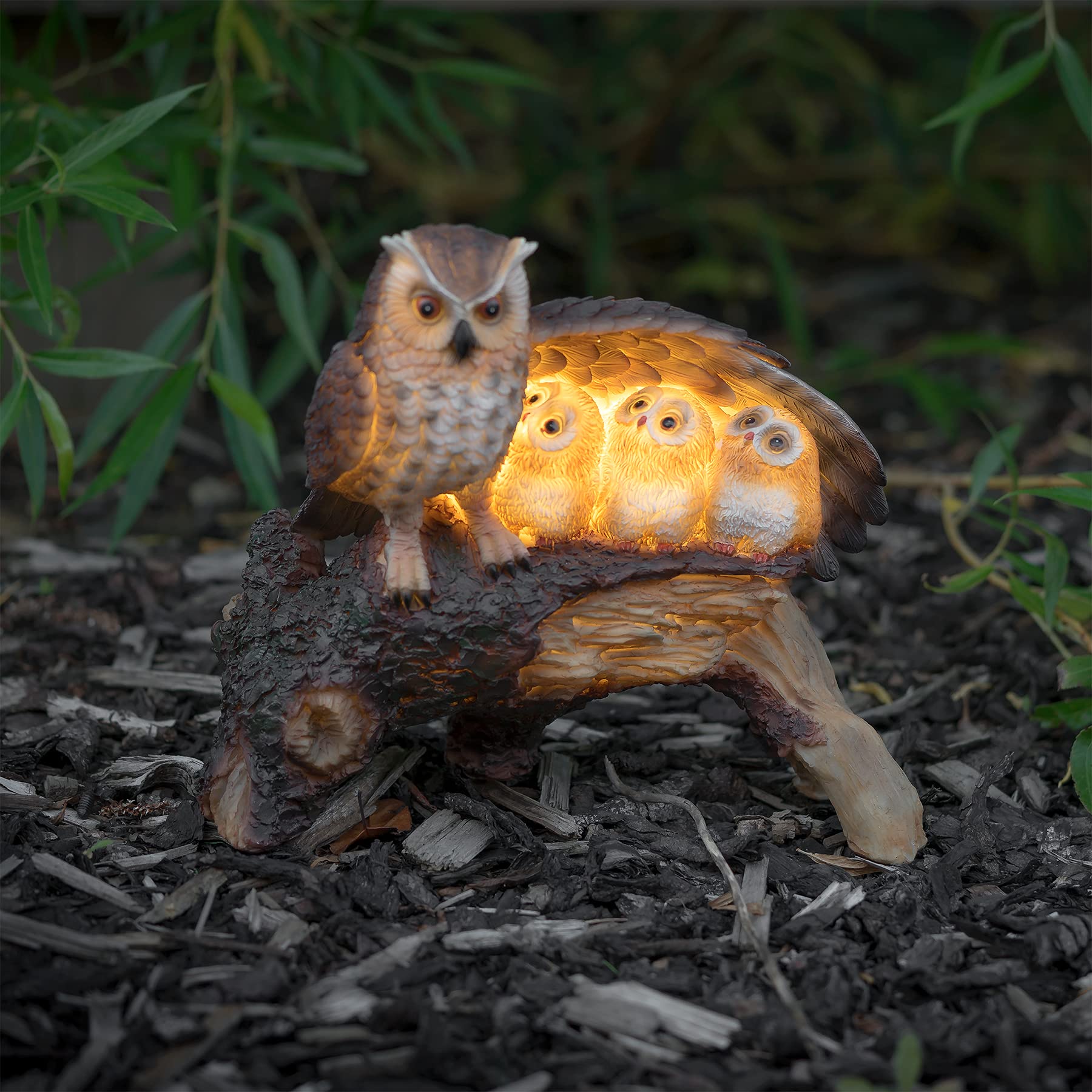 Solar Owl Family Light