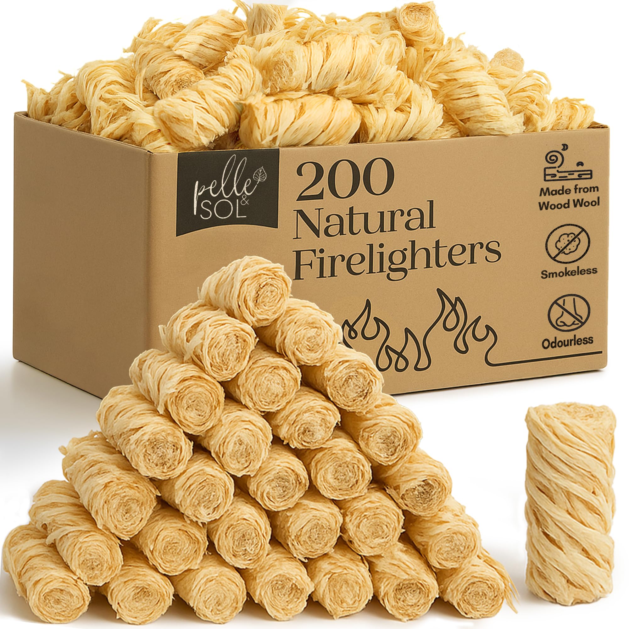 200 Natural Firelighters