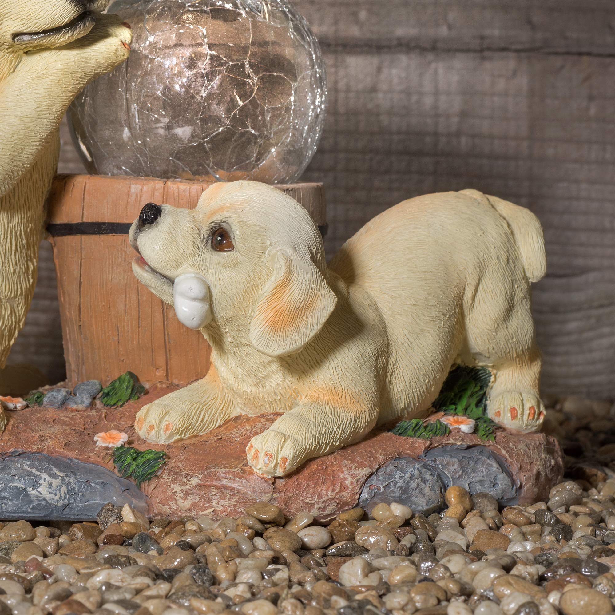 Solar Labrador Garden Ornaments