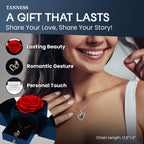 Eternal Rose & Love Necklace Gift Set