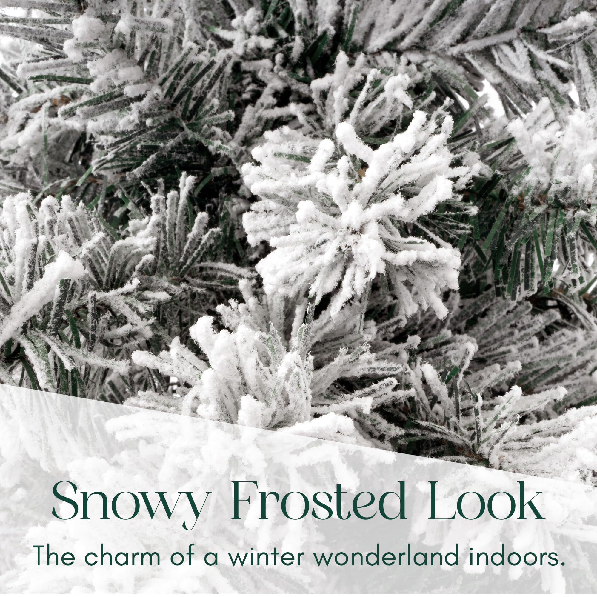 Snow Tipped Flocked Christmas Tree