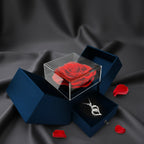 Eternal Rose & Necklace Gift Set-Clothing & Accessories-TANNESS-Red/Red-DREIBACH