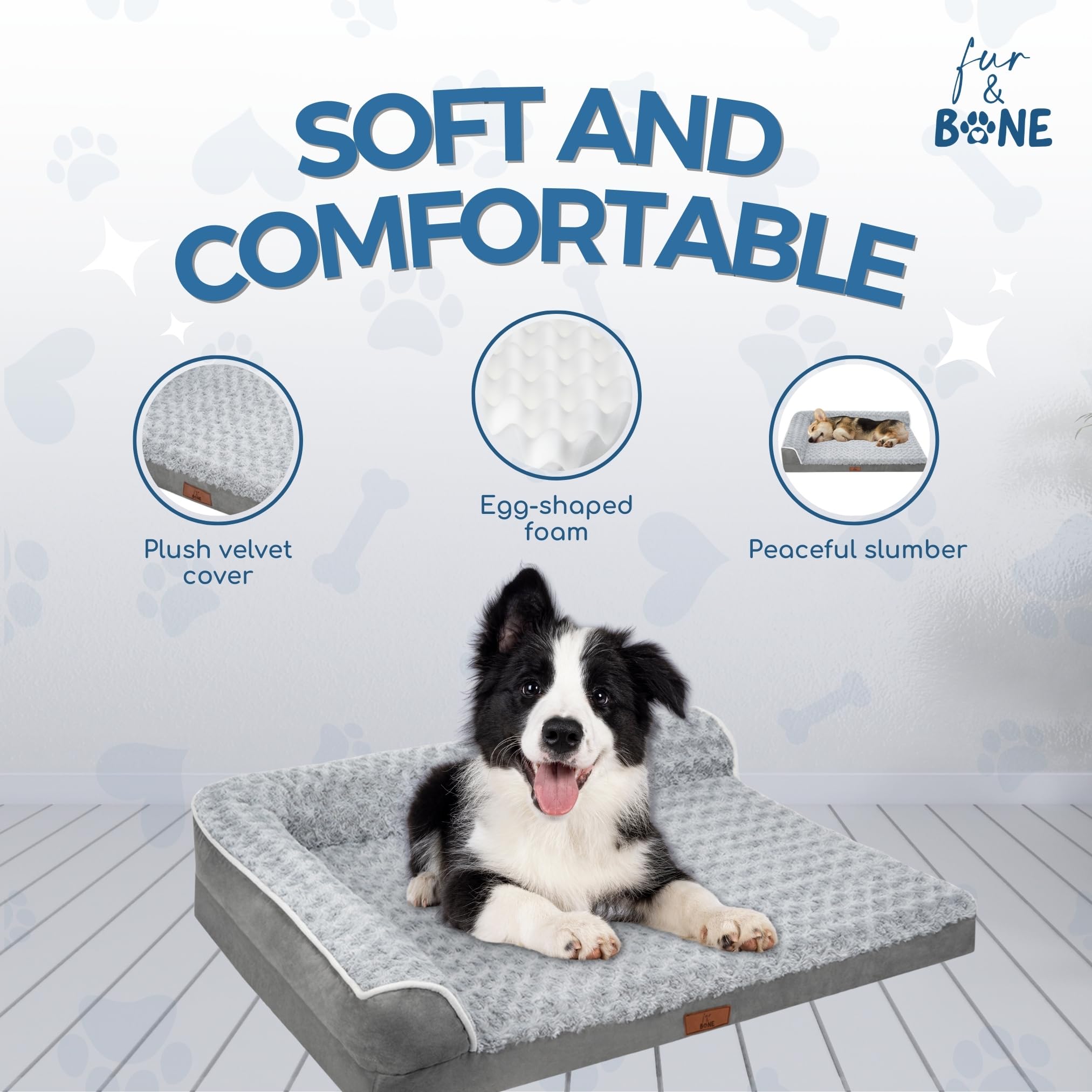 L Shaped Orthopaedic Dog Bed