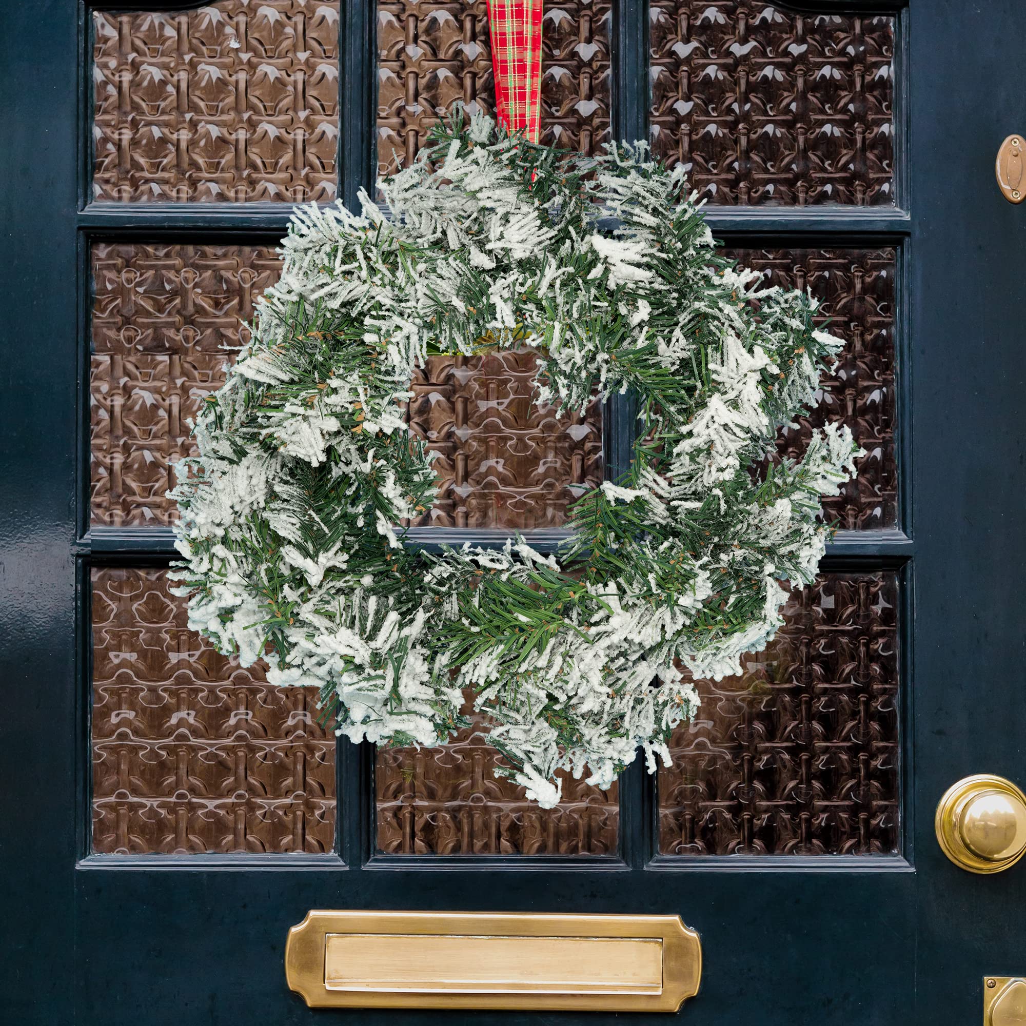 Snow Tipped Christmas Wreath