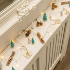LED Pine Cone Christmas Garland