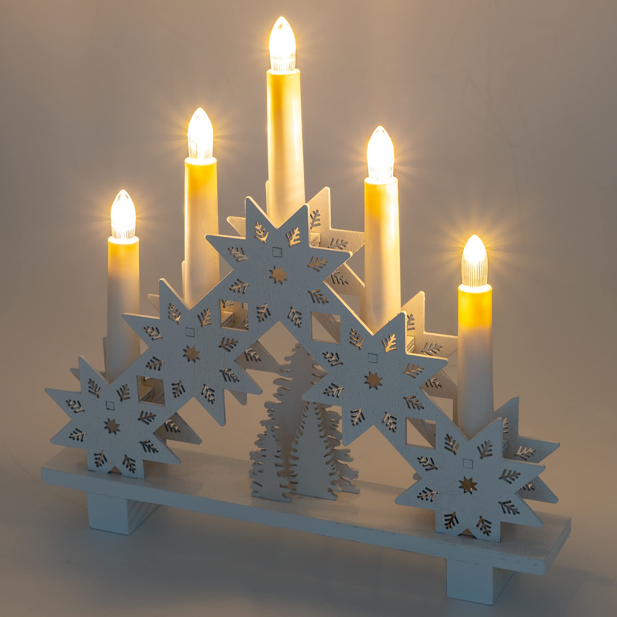 Wooden Christmas Candle Bridge