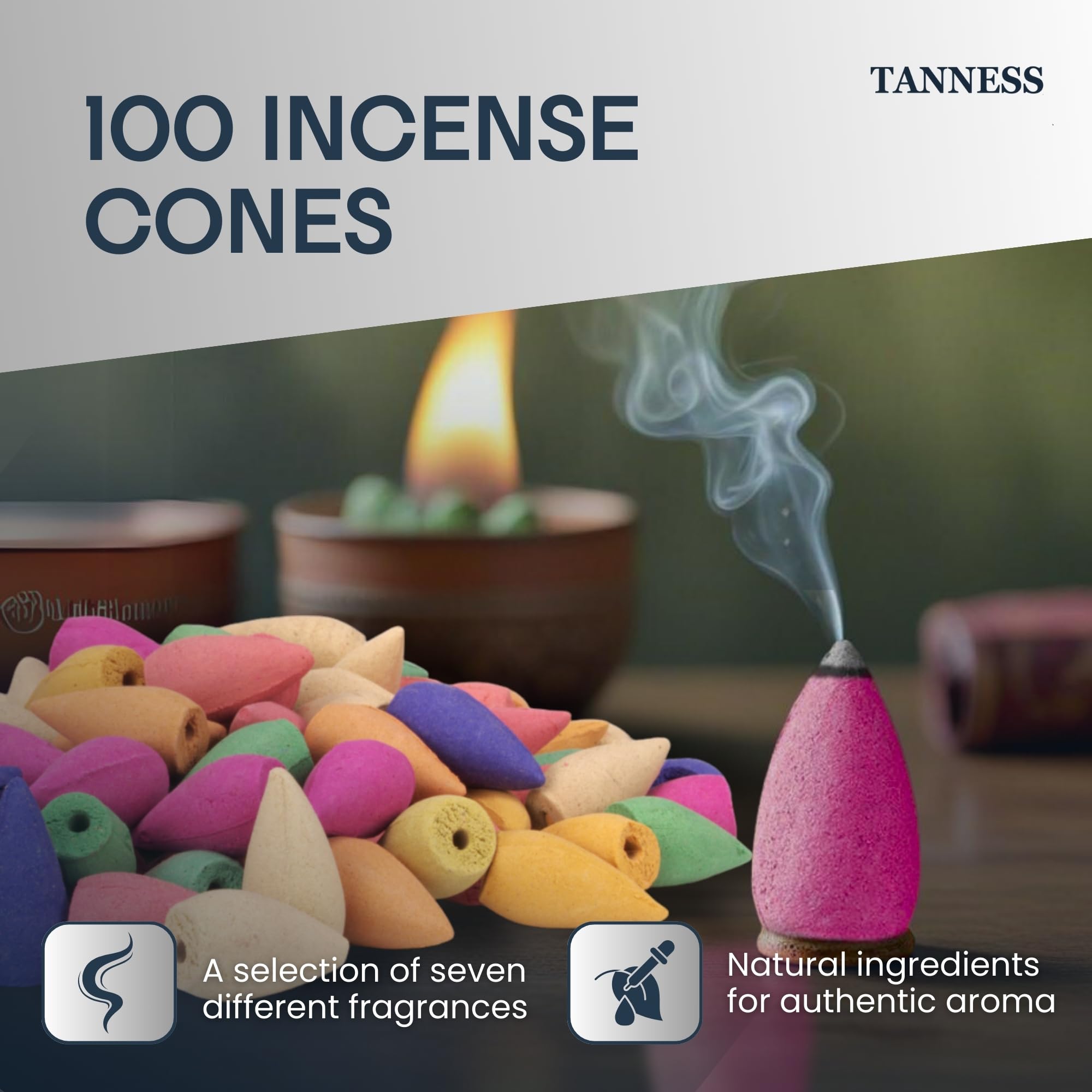 Natural Backflow Incense Cones