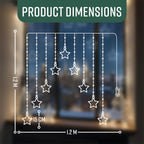 Star LED Curtain Window Lights