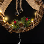 Snowman LED Christmas Wreath