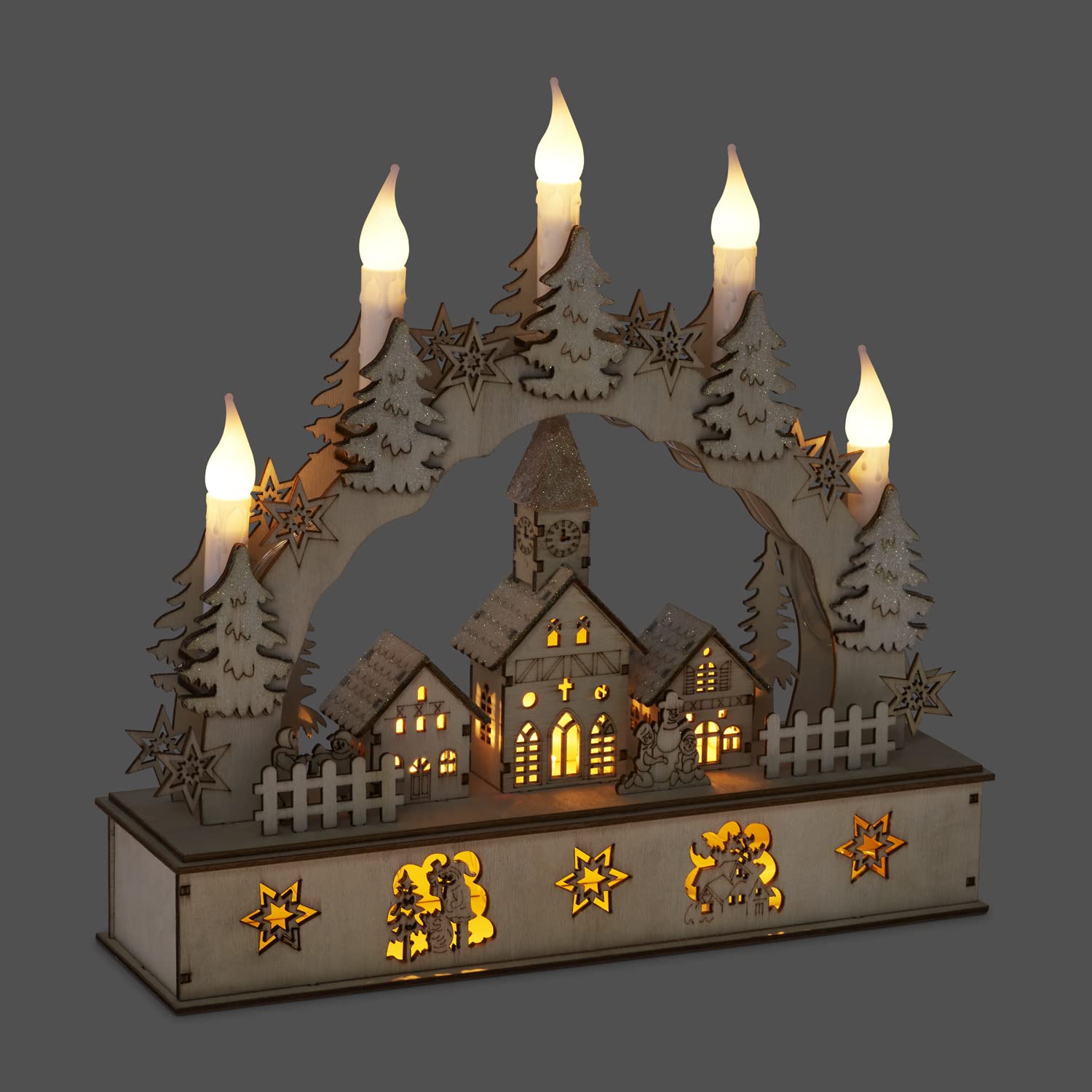 Magical Wooden Christmas Candle Bridge