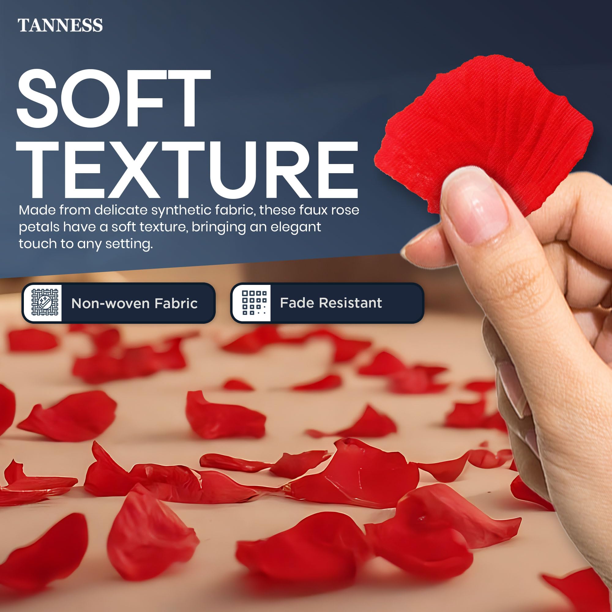 Realistic Decorative Rose Petals