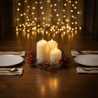 Flameless Candle Wreath-Christmas Decor-GloBrite-DREIBACH