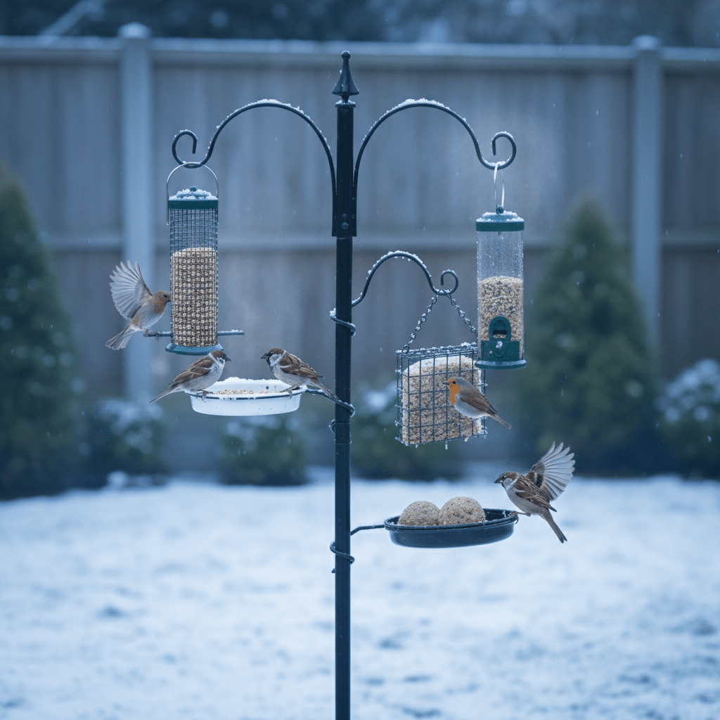 Garden Bird Feeding Station-Garden & Outdoor-Pelle & Sol-5 Station-DREIBACH