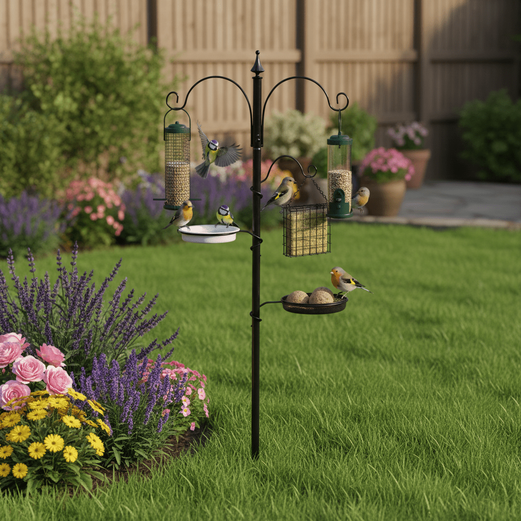 Garden Bird Feeding Station-Garden & Outdoor-Pelle & Sol-5 Station-DREIBACH
