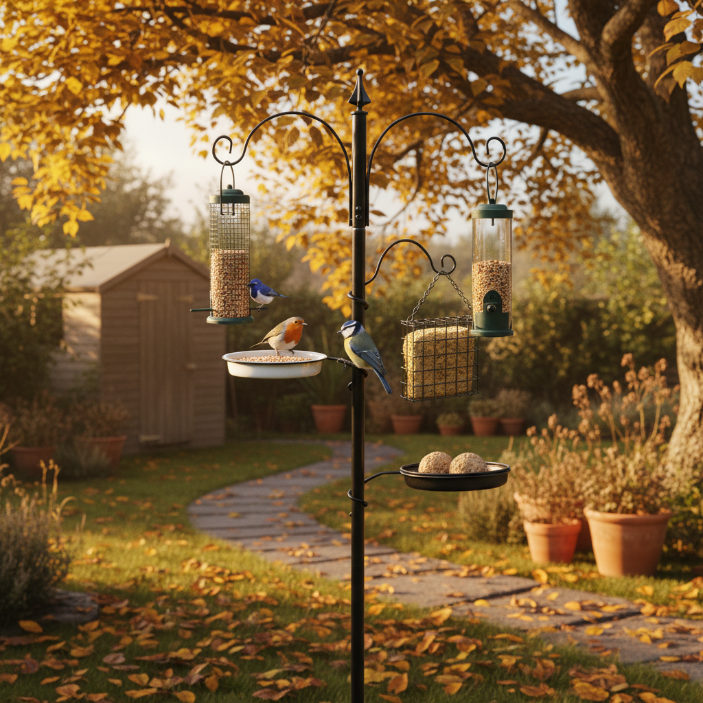 Garden Bird Feeding Station-Garden & Outdoor-Pelle & Sol-5 Station-DREIBACH