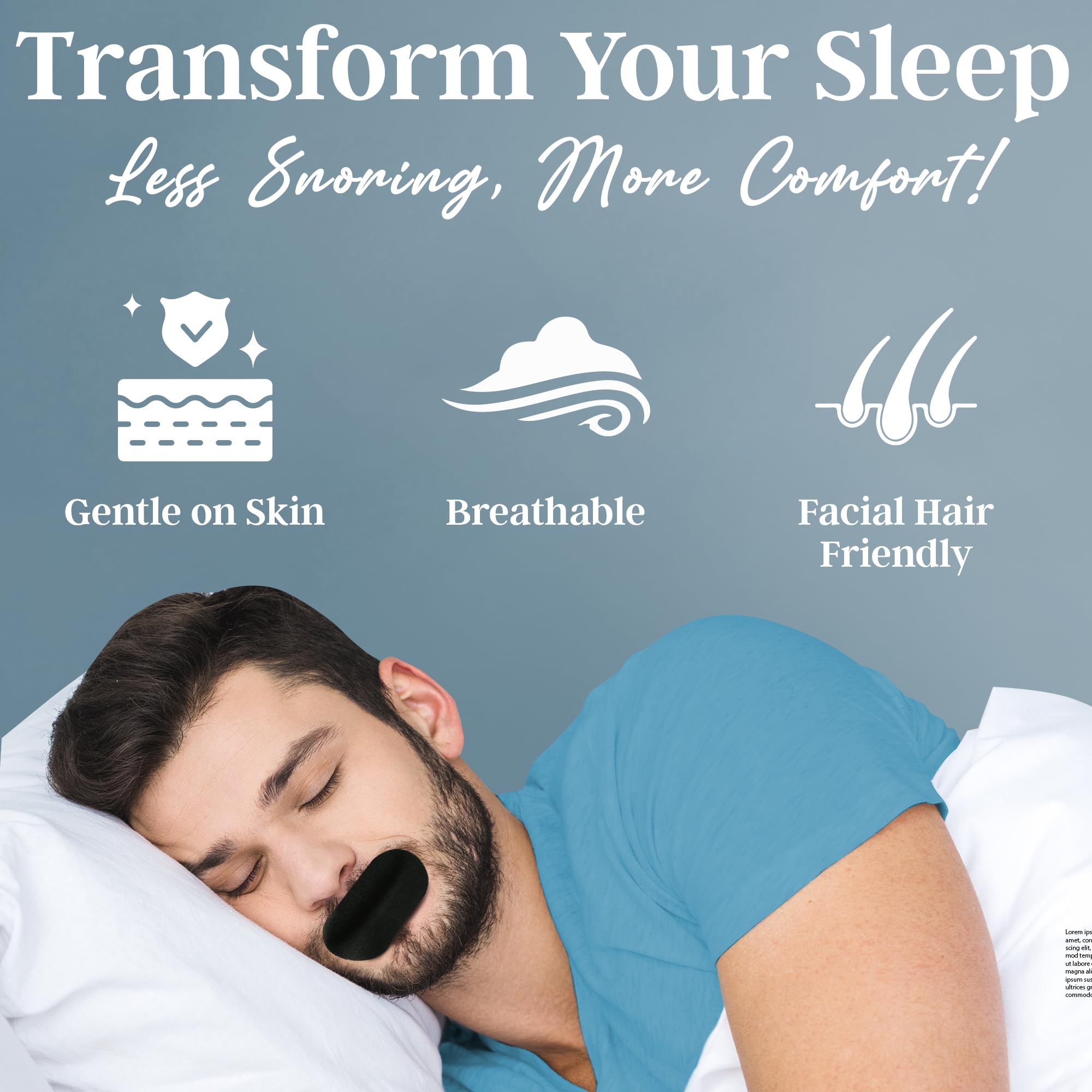 Gentle Sleep Black Mouth Tapes-Health & Wellness-Silennse-DREIBACH