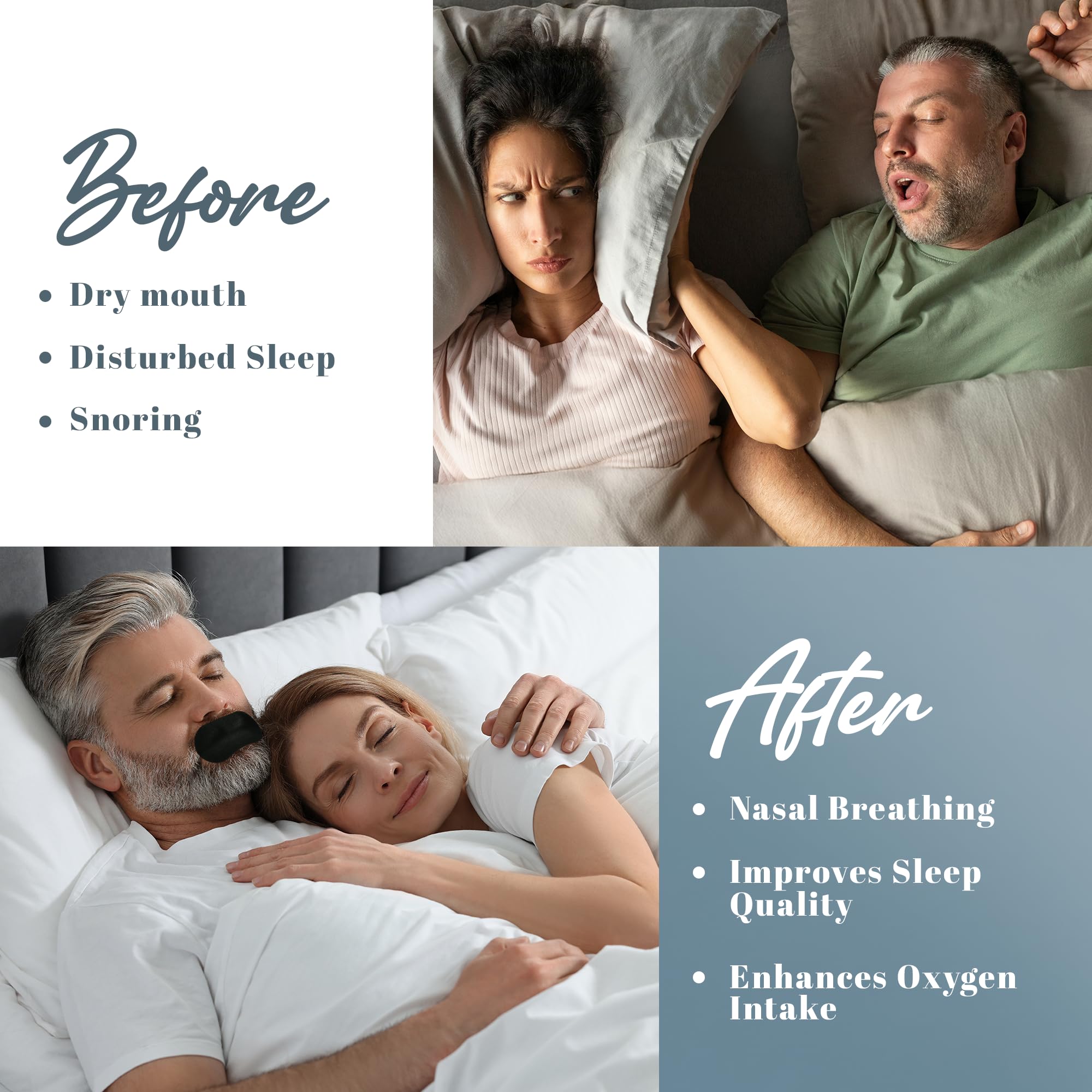 Gentle Sleep Black Mouth Tapes-Health & Wellness-Silennse-DREIBACH