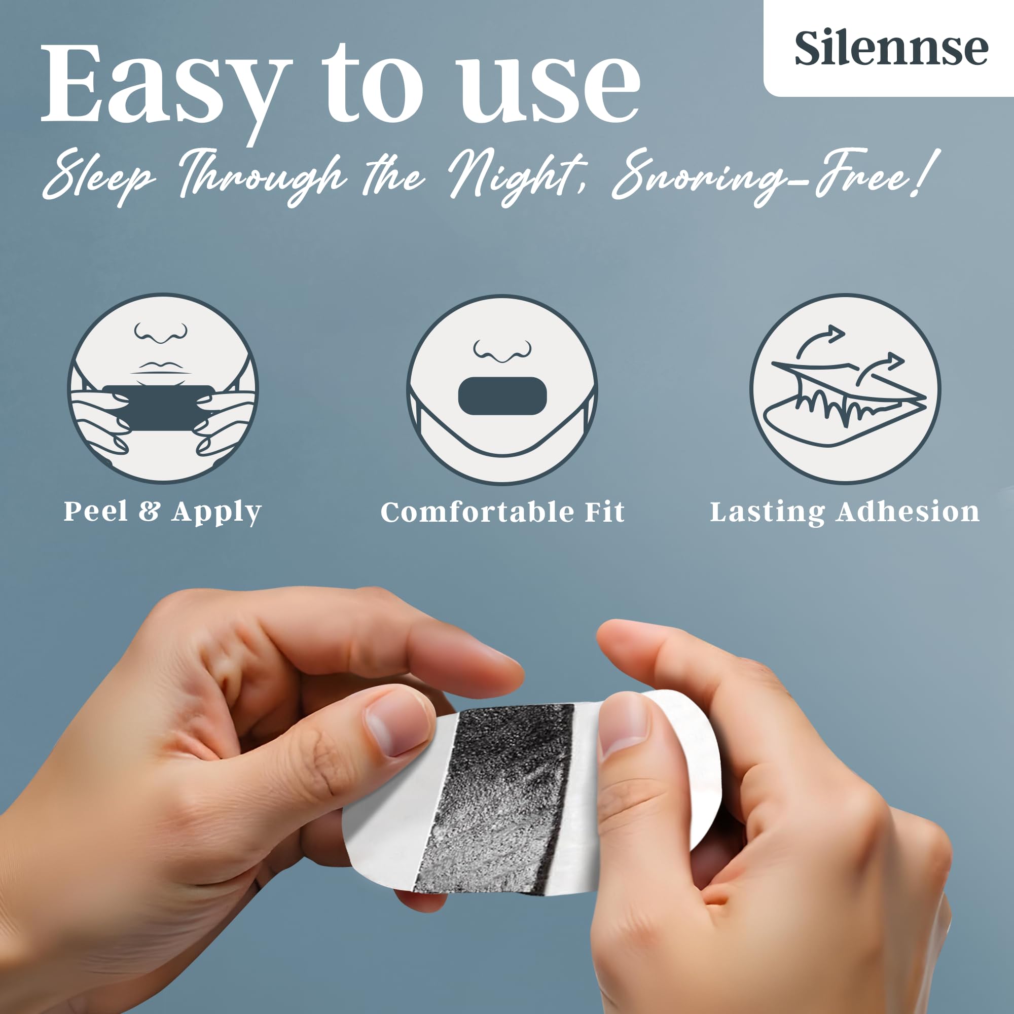 Gentle Sleep Black Mouth Tapes-Health & Wellness-Silennse-DREIBACH