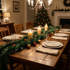 Green Christmas Tinsel Garland-Christmas Decor-Pelle & Sol-DREIBACH