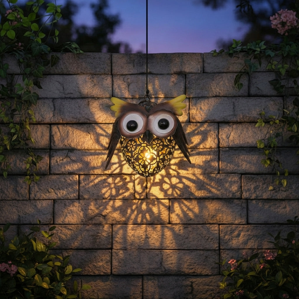 Hanging Solar Owl Light-Garden & Outdoor-GloBrite-DREIBACH