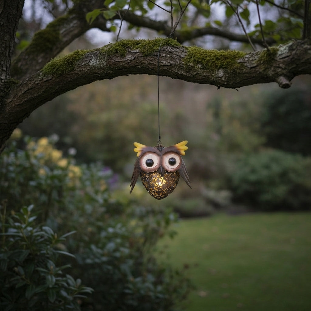 Hanging Solar Owl Light-Garden & Outdoor-GloBrite-DREIBACH