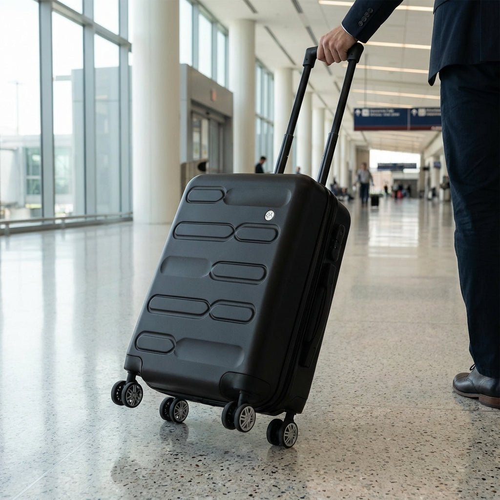 Hardshell Carry On Suitcase-Travel & Luggage-SA Products-Black-45x36x20 CM-DREIBACH