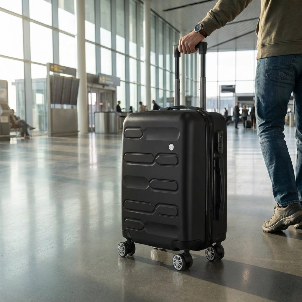 Hardshell Carry On Suitcase-Travel & Luggage-SA Products-Black-45x36x20 CM-DREIBACH