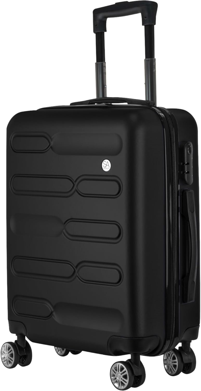 Hardshell Carry On Suitcase-Travel & Luggage-SA Products-Black-45x36x20 CM-DREIBACH