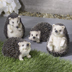 Hedgehog Ornaments (4-Pack)-Garden & Outdoor-Pelle & Sol-DREIBACH