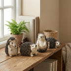 Hedgehog Ornaments (4-Pack)-Garden & Outdoor-Pelle & Sol-DREIBACH