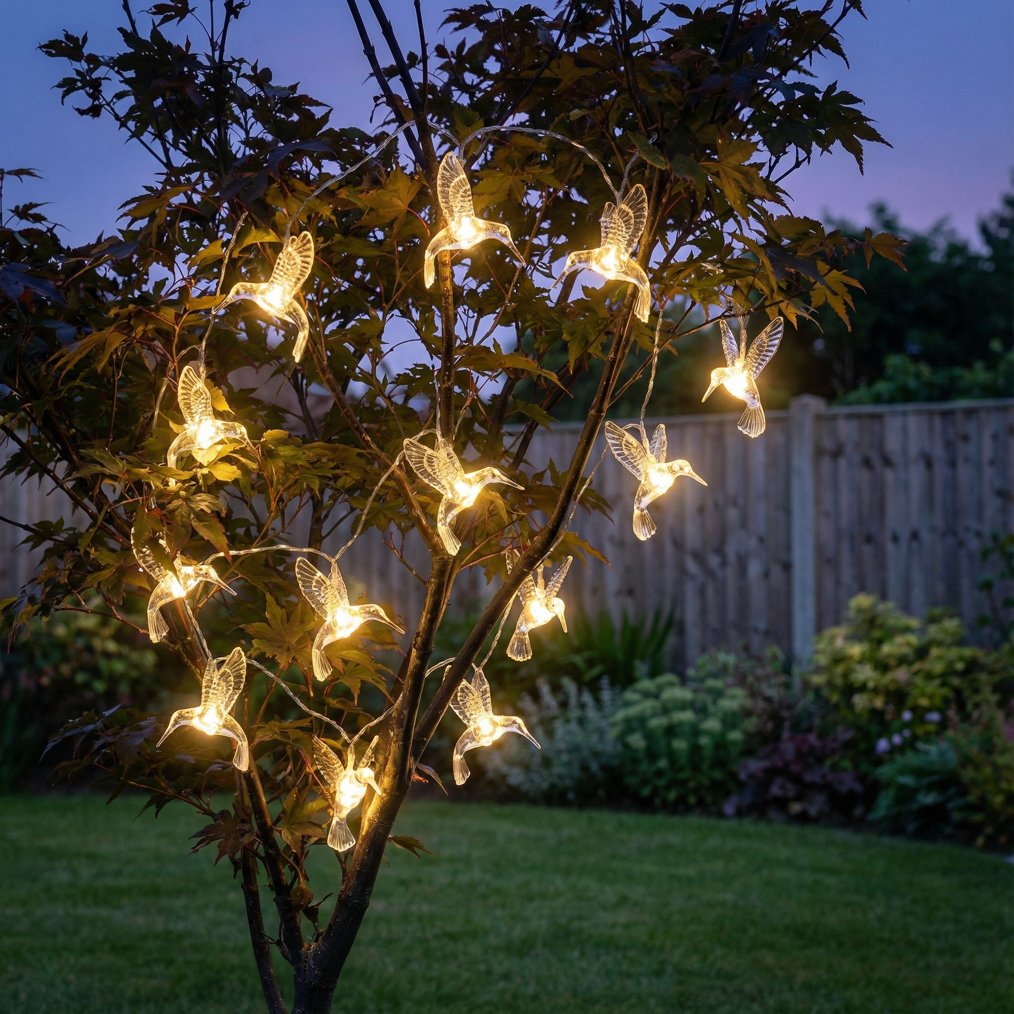 Hummingbird Solar String Lights-Garden & Outdoor-GloBrite-Warm White-DREIBACH