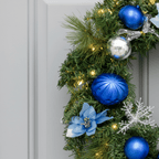 Illuminated Winter Christmas Wreath-Christmas Decor-GloBrite-DREIBACH
