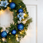 Illuminated Winter Christmas Wreath-Christmas Decor-GloBrite-DREIBACH