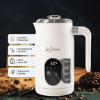 LaDonna Electric Milk Frother & Steamer, 4-in-1 Coffee Frother & Hot Chocolate Machine - Milk Heater, Foamer & Warmer - Cold Foam & Hot Milk for Lattes, Cappuccinos, Hot Chocolate, Iced Coffee-La Donna-Black-DREIBACH