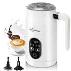 LaDonna Electric Milk Frother & Steamer, 4-in-1 Coffee Frother & Hot Chocolate Machine - Milk Heater, Foamer & Warmer - Cold Foam & Hot Milk for Lattes, Cappuccinos, Hot Chocolate, Iced Coffee-La Donna-Black-DREIBACH