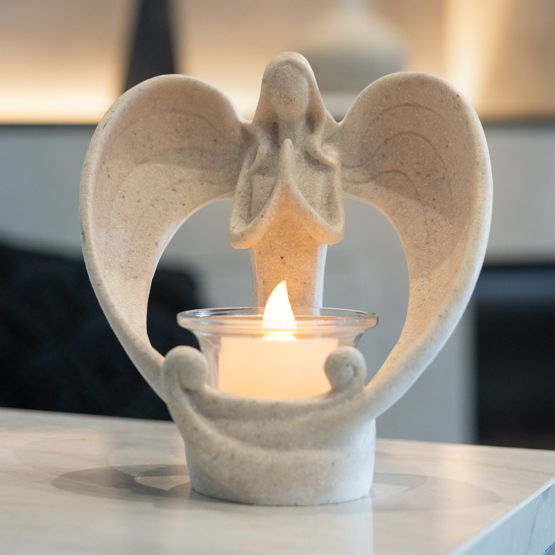 LED Angel Candle Holders-Christmas Decor-GloBrite-DREIBACH