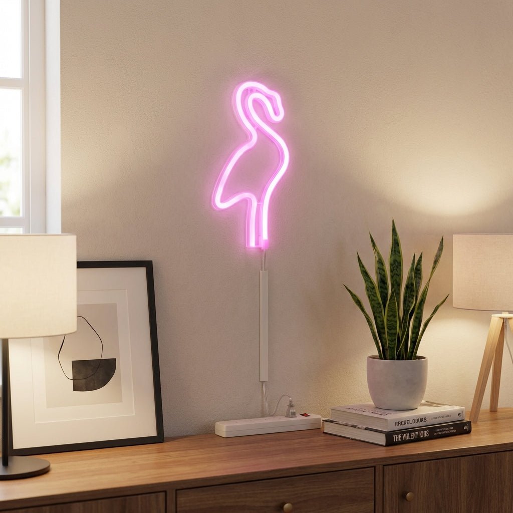 LED Neon Wall Light-Home & Living-GloBrite-Flamingo-DREIBACH