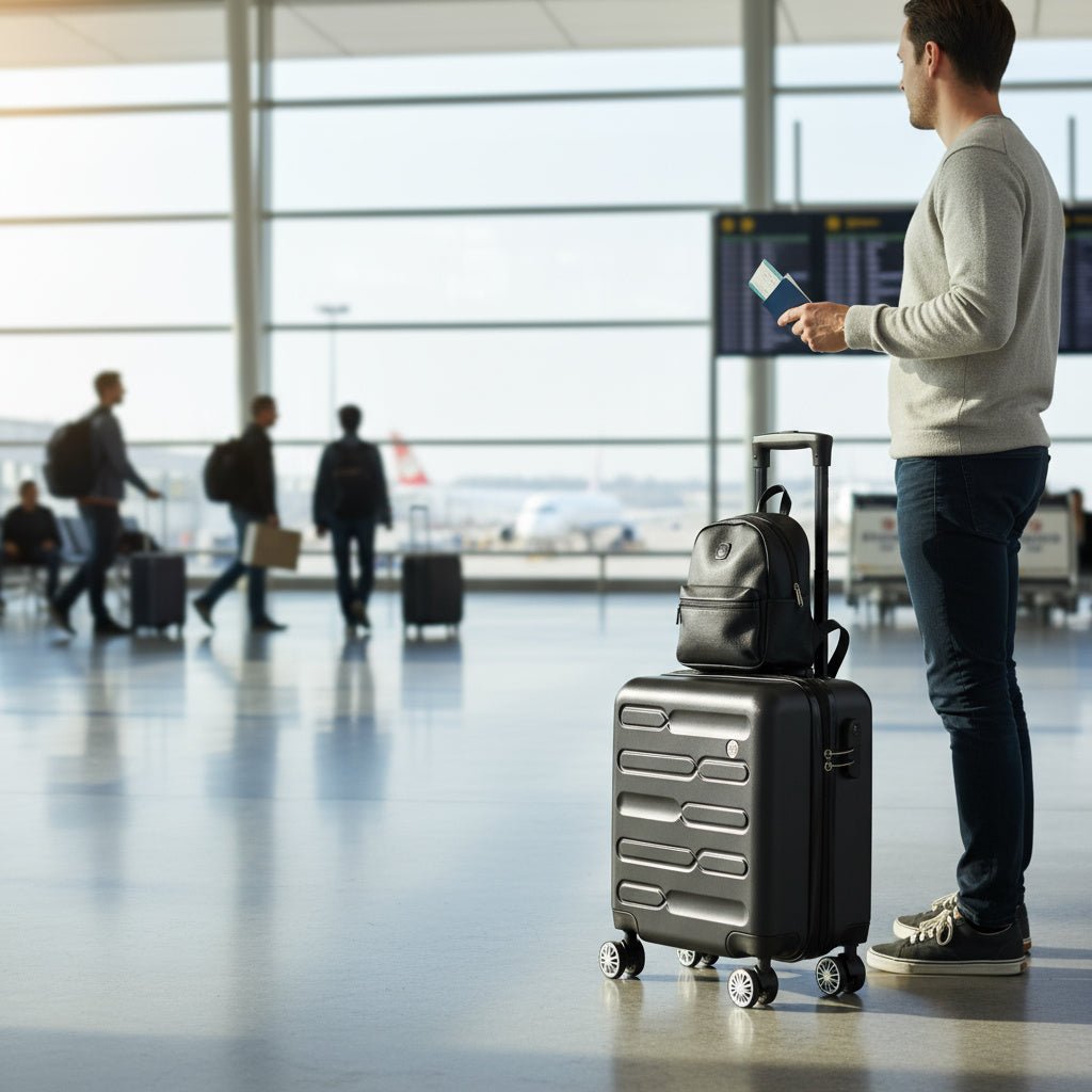 Lightweight Carry On Cabin Luggage-Travel & Luggage-SA Products-Black-45CM-DREIBACH