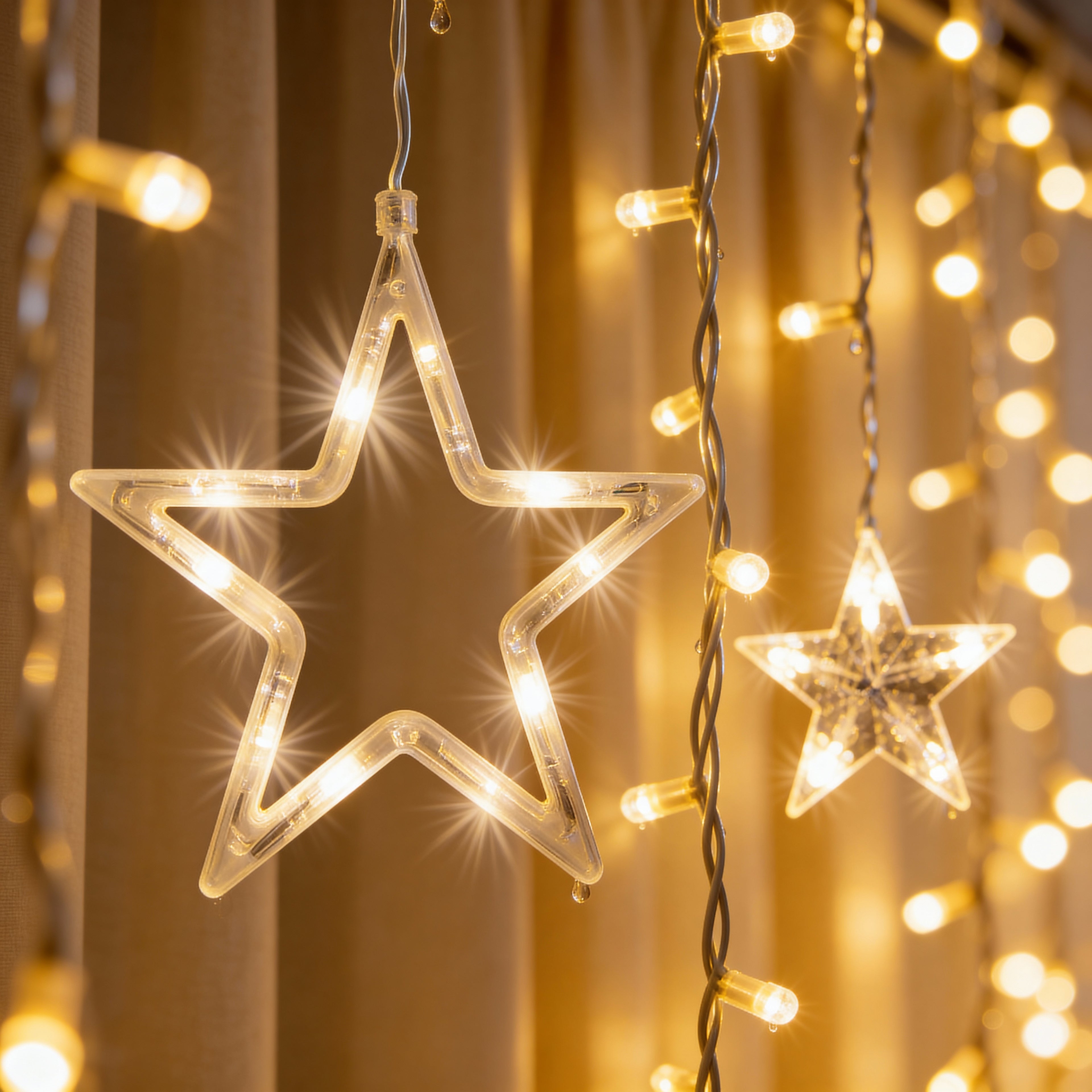 Magical Star Curtain Christmas Lights