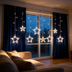 Magical Star Curtain Christmas Lights-Christmas Decor-GloBrite-Warm White-DREIBACH