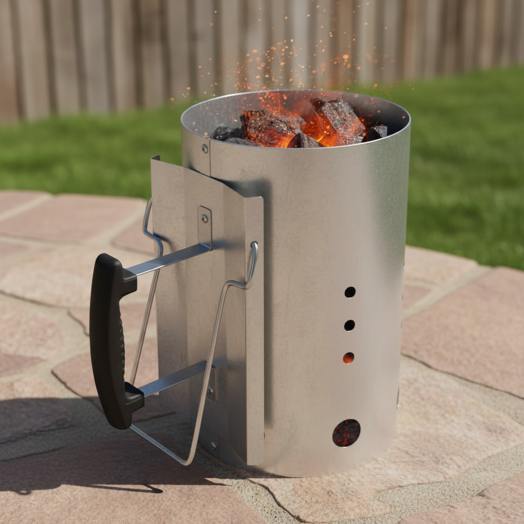 Metal Charcoal Chimney Starter-Garden & Outdoor-SA Products-DREIBACH