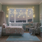 Moon & Stars Curtain Lights-Home & Living-GloBrite-DREIBACH